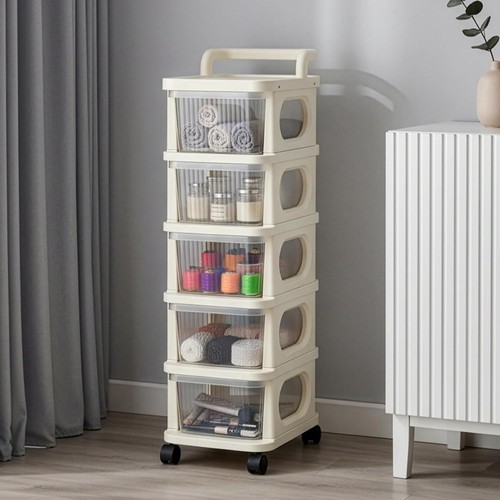 Tier plastic storage drawers - 5,