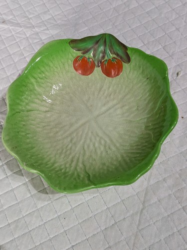 Vintage burslem majolica leaf - burslem,