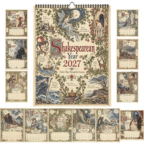 2027 calendar shakespeare - 2027,