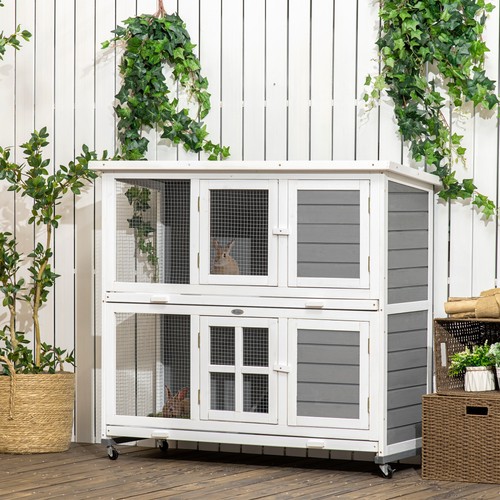 Pawhut rabbit hutch - pawhut, guinea
