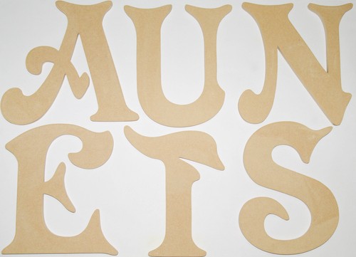 Wooden letters and