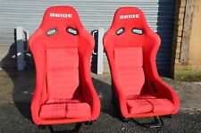 2x XL size Bride MR Red. Fibre glass back. Bucket seats racing