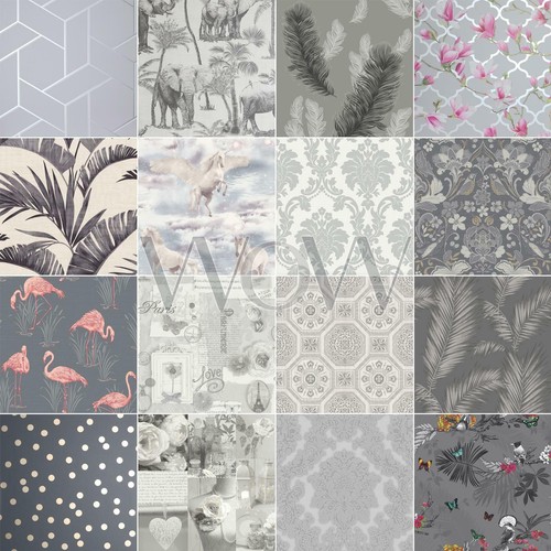 Arthouse grey wallpaper - grey,