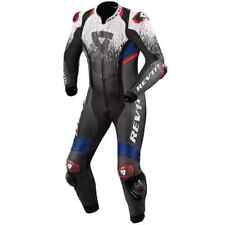 NEW MEN'S REVIT RACING 1/2 PIECES MOTORCYCLE MOTO GP BIKER LEATHER SUIT CUSTOM