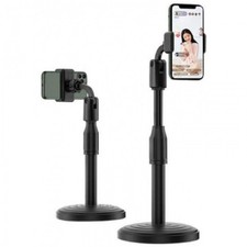 Universal Desktop Phone Holder Stand - Adjustable & Rotating Mobile Phone Mount