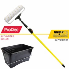 ProDec Caiman 12" Microfibre Short Pile Paint Roller + DA Frame +Pole+Scuttle