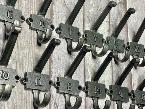 Coat hooks numbers and - coat,