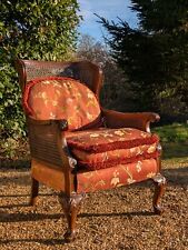 Antique Bergere Armchair Feather Filled