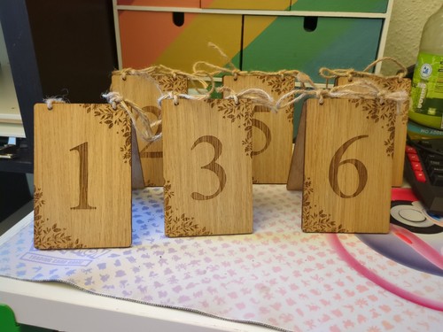 Wooden table number for - wooden,