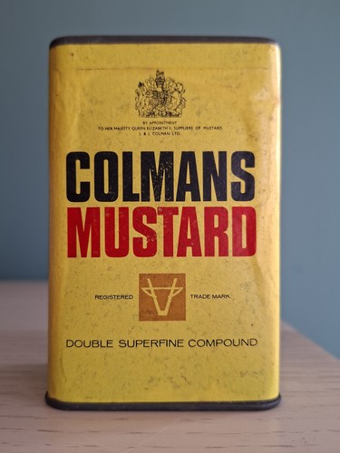 Vintage colmans mustard tin - colmans,