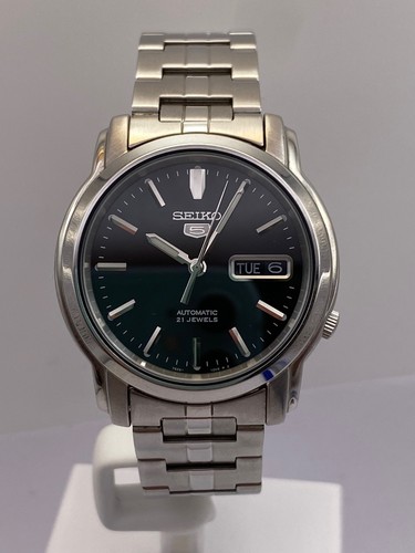 Seiko automatic black dial - seiko,