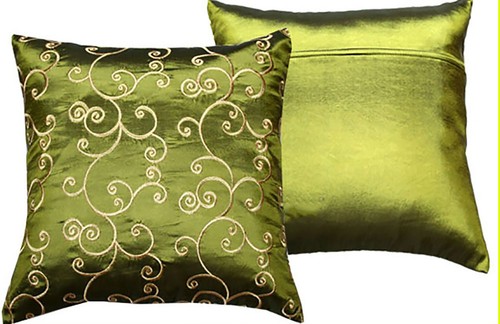 Thai silk decor throw pillow - silk,