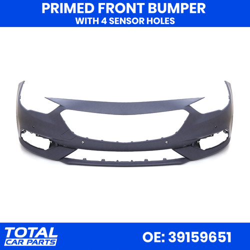 Primed front bumper with pdc - primed,