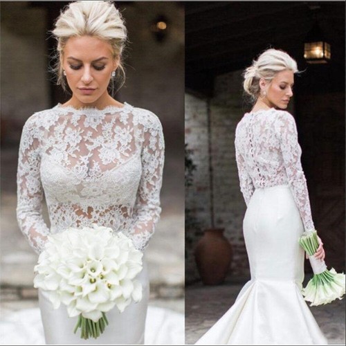 Long sleeve wedding jacket - long,