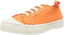BNIB Bensimon Girls Romy B79 Canvas Sneakers/Trainers, Marmalade, UK2 / EU34