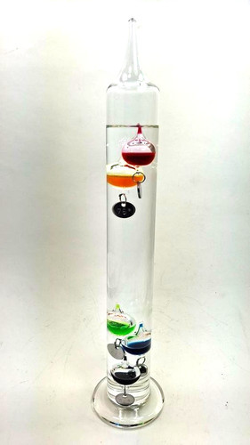 Galileo glass thermometer - thermometer, 15"