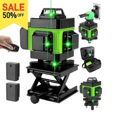 2025 4D 16 Lines Laser Level 360° Green Auto Self Leveling Rotary Cross Measure