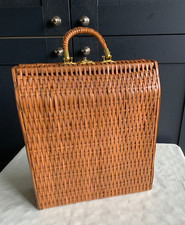 Vintage 1960's  Wicker Triple