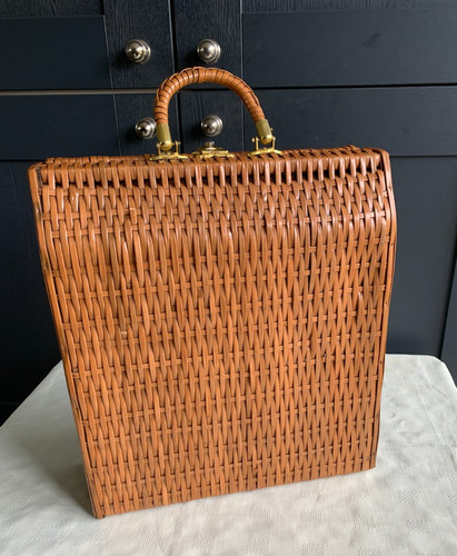 Vintage 1960 wicker triple - 1960's,