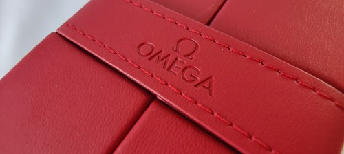Genuine omega red leather - genuine,
