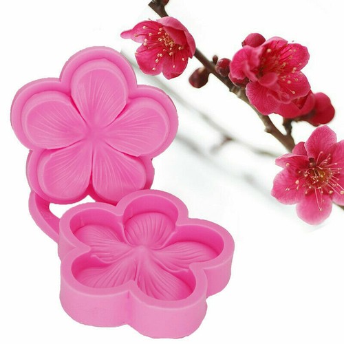 Plum blossom silicone fondant - plum,