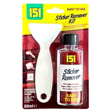 151 Sticker Remover Kit 60ml + Scraper Adhesive Gum Paint Label Residue Cleaner