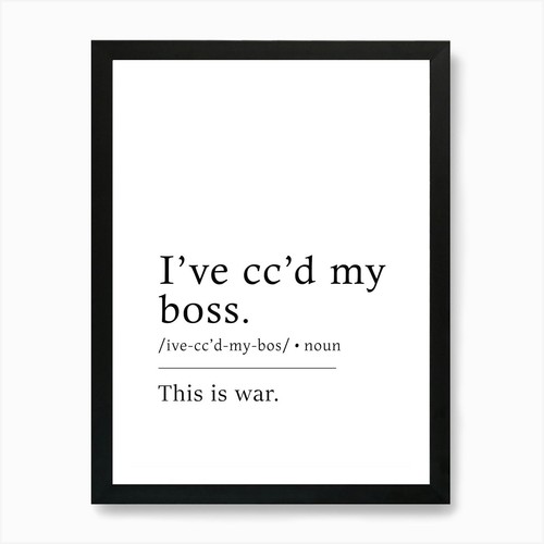 Funny office wall art - office,