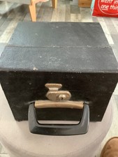 VINTAGE RETRO.  7" SINGLES CASE 1970'S - HOLD 50 approx Black   . 1a.  Solid