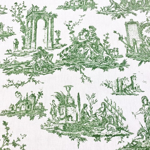1142 green toile de jouy - 1142, .