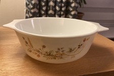 M&S Harvest White Pyrex Casserole Dish 20cms / 8inch Diameter