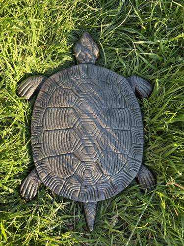 Vintage cast iron turtle - vintage,