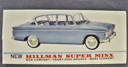 1963 hillman super minx sedan - 1963,