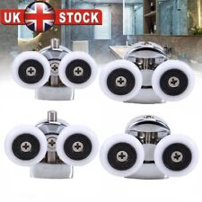 4 X Twin Shower Screen Door ROLLERS/Runners/Wheels Top & Bottom 23mm Replacement
