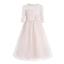 Flower Girls Dresses Bridesmaid Wedding Princess Formal Party Long Gown Costume