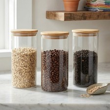 3X Large Glass Storage Jars