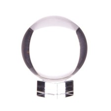 Clear Crystal Ball On Stand, Sphere, Optical Glass, Healing 30mm-130mm UK New 