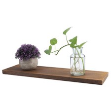 50x14x2cm Wall Mounted Storage Shelves Floating Shelf Wood Storage Rack Disp HOT