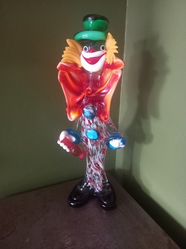 Murano vintage glass clown - vintage,