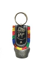 SWISS COW BELL CAR HANGING DOOR HANGING GIFT ITEM KEY RING-GREY