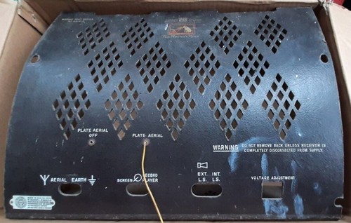 Vintage valve radio - , backs