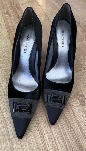 Ladies black velvet - velvet, court