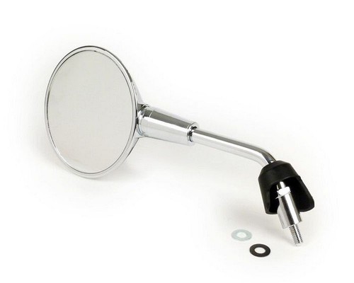 Mirror shorty left chrome oval - shorty,