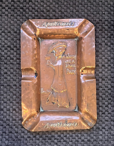 Vintage copper ashtray - copper,