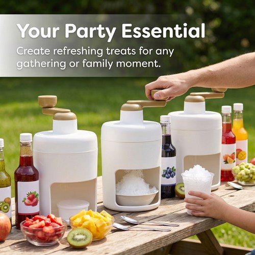 Household shaved ice maker - maker, for