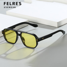 Square Double Bridge Fashion Sunglasses For Men Women Outdoor Shade Glasses Hot