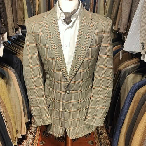Vintage mens 40l tweed - tweed, plaid