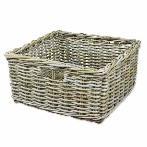 Grey buff square rattan - buff,