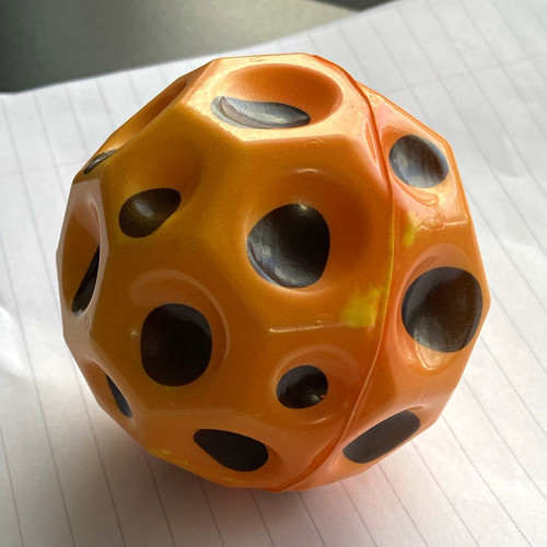 Orange tactile sensory ball - tactile,