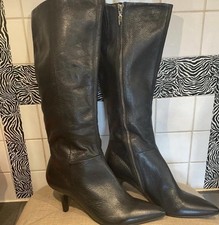 BNWT FAITH BLACK LEATHER KNEE