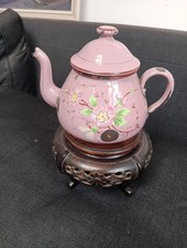 Vintage French Enamel Coffee Pot Tea Pot